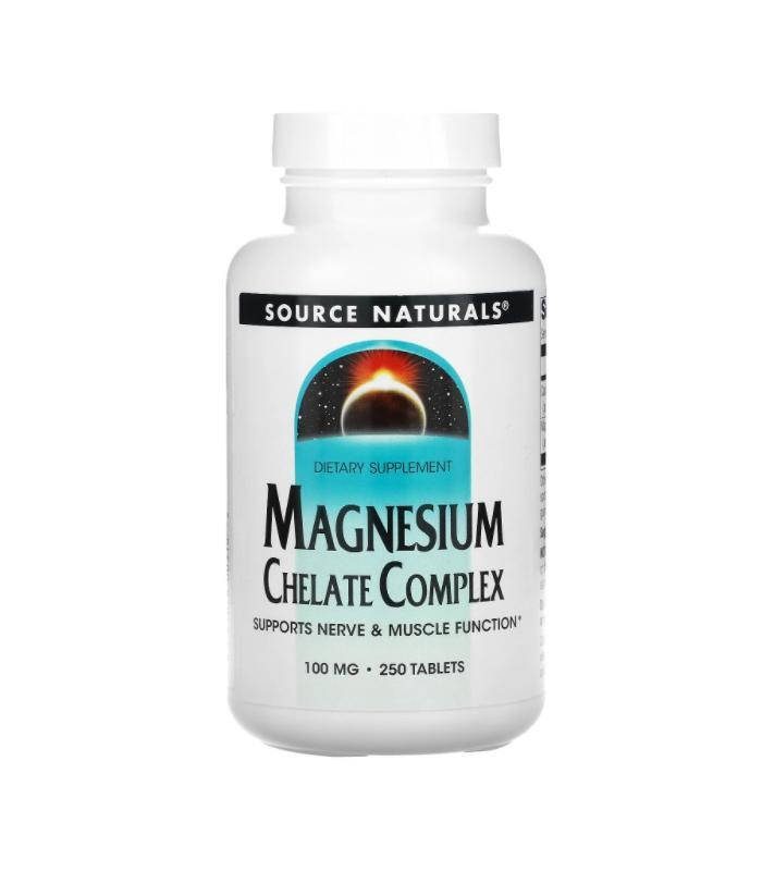 

Source Naturals комплекс хелата магния, 100 мг, 250 таблеток