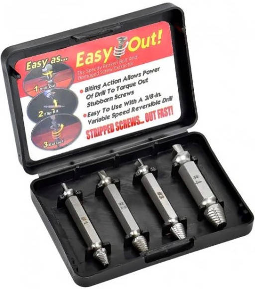 

Набор бит экстракторов для извлечения сломанных винтов. Набор экстракторов