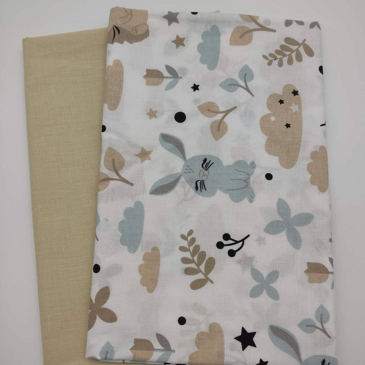 

Набор отрезов бязи (2 шт, разные принты) 50х160 см