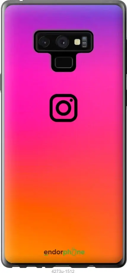 

Чехол на Samsung Note 9 N960F Инстаграм Чехлы на Самсунг Ноут Нот 9 накладка, Оранжевый