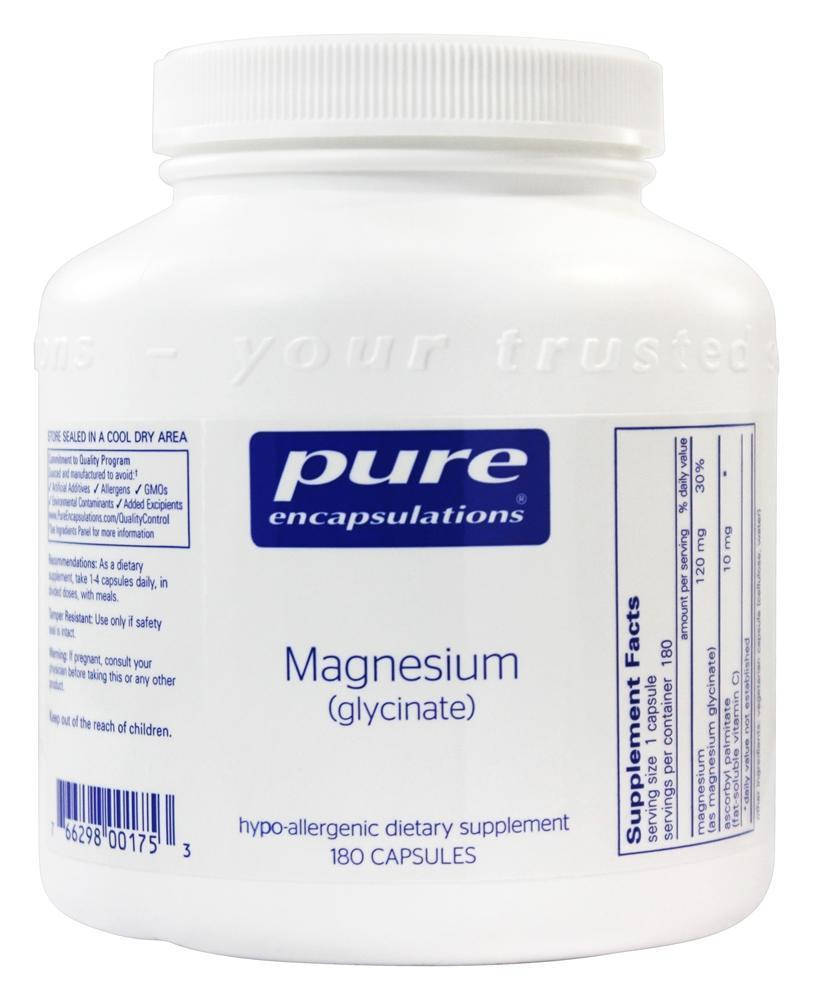 

Магний глицинат (Magnesium glycinate) 120 мг 180 капсул