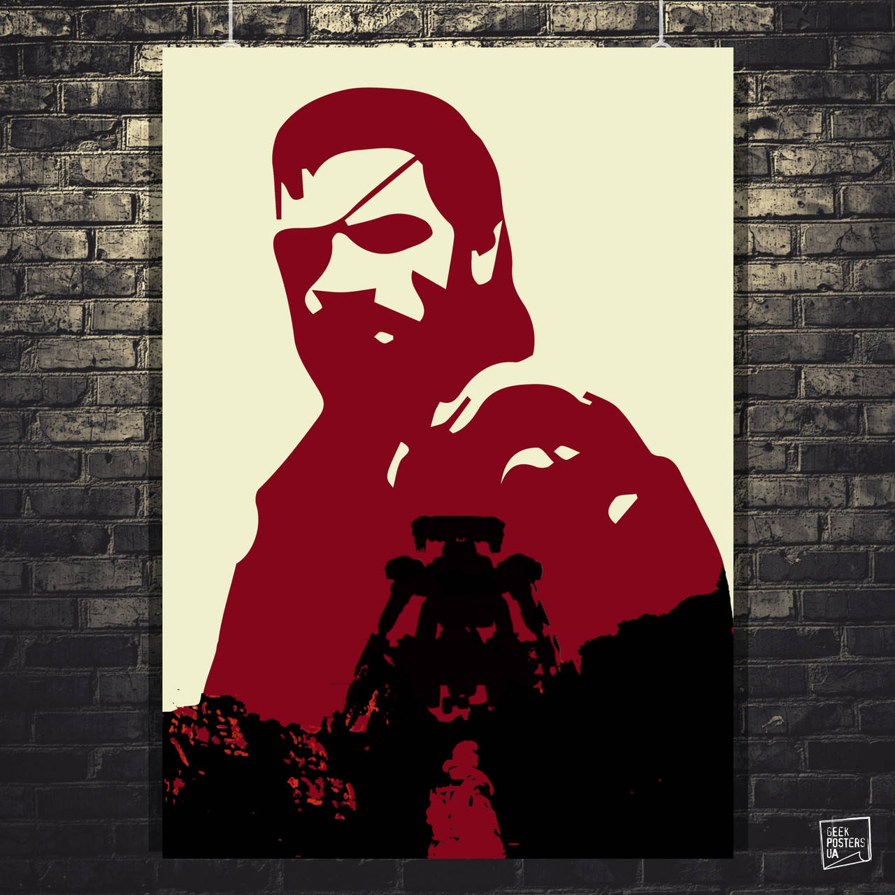 

Плакат "Metal Gear, MGS, Солид Снейк, Solid Snake, минималистичный". Размер 60x43см (A2). Глянцевая бумага A2