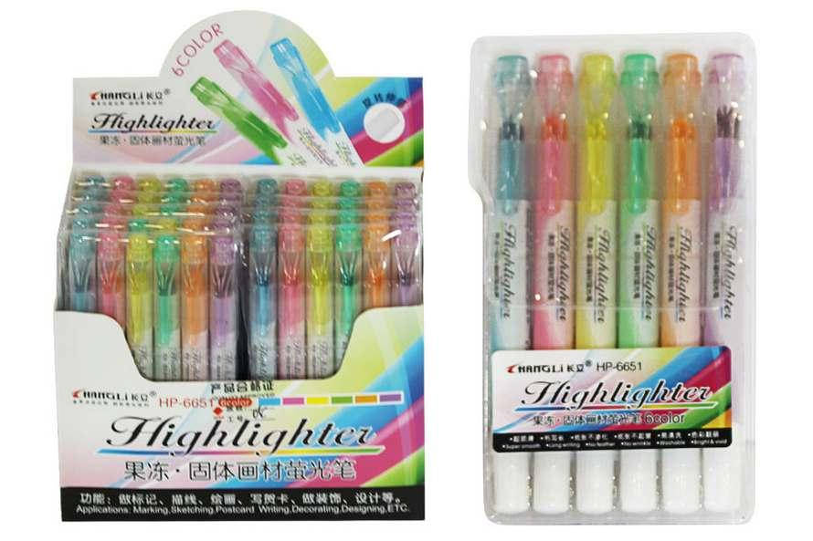 

Набір маркерів текстових крейдяних 6шт ООПТ, Разные цвета