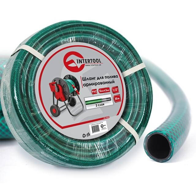 

Шланг для полива 3-х слойный 1/2", 30м, армированный PVC INTERTOOL GE-4025