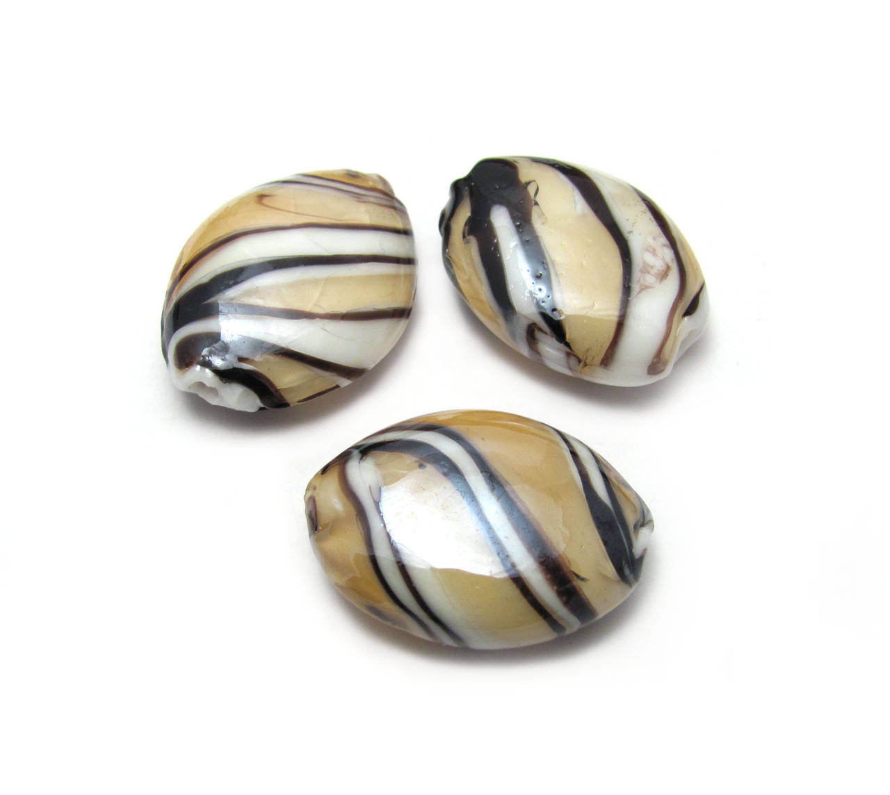 

Намистина LW, «Сафарі» карамель з напиленням, 19х26х9 мм