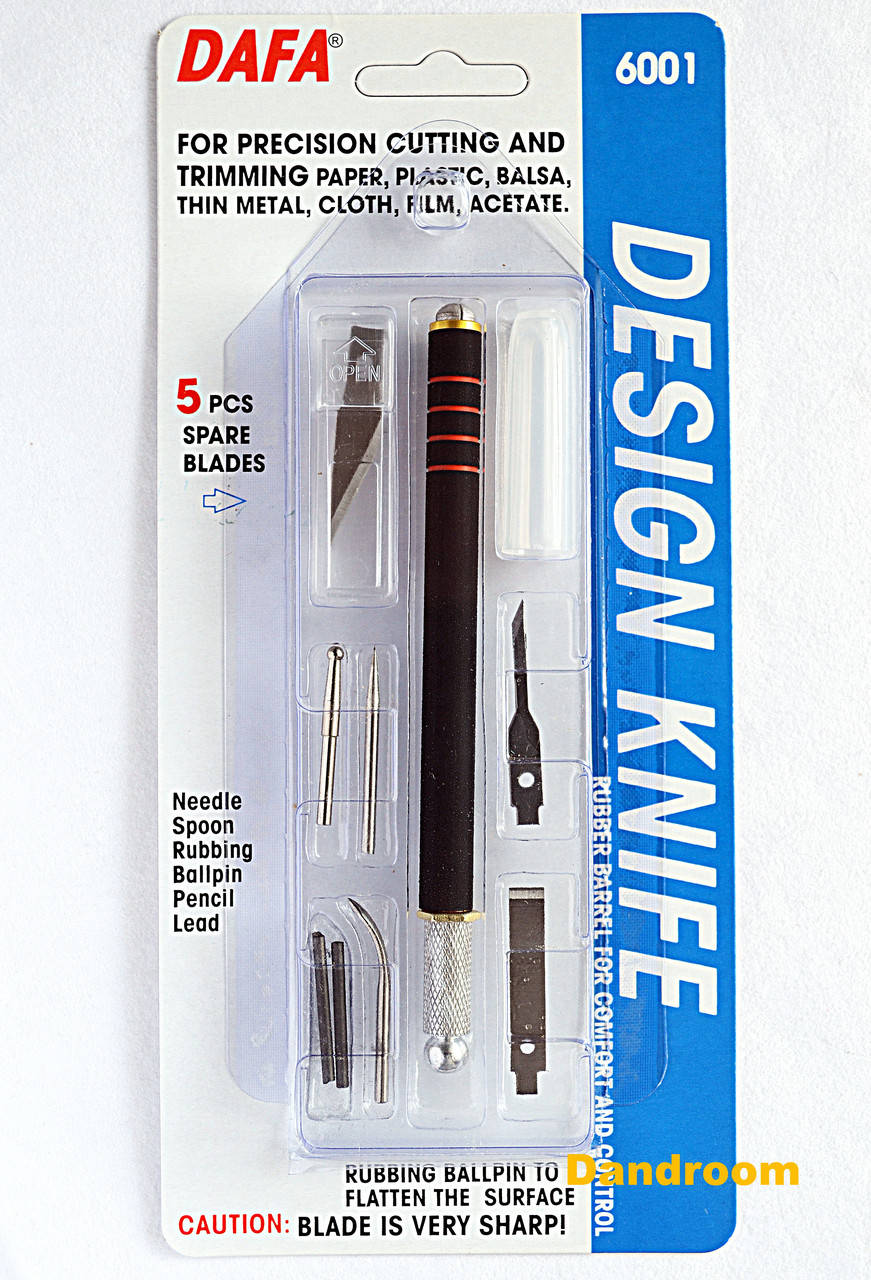 

Набор для моделирования 6001: нож макетный, 5 сменных лезвий + 7 насадок, DAFA