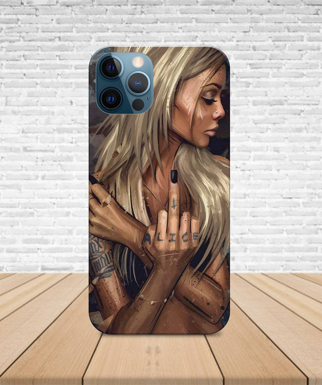 

Матовый Чехол iPhone 12 PRO Девушка блондинка с принтом