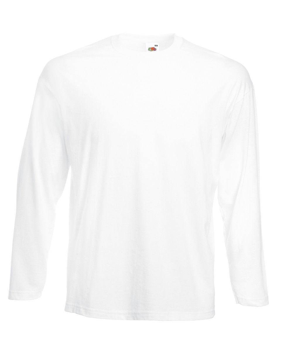 

Футболка с длинным рукавом Fruit of the Loom ValueWeight L, 30 Белый