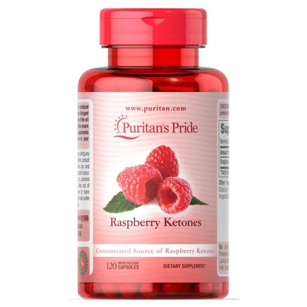 

Малиновые кетоны, Raspberry Ketones, Puritan's Pride, 100мг 120 капсул (PTP-51506)