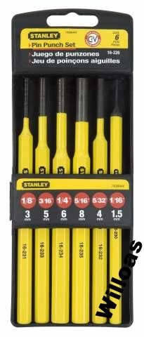 

Выколотки в наборе 6 ед. 4-18-226 STANLEY