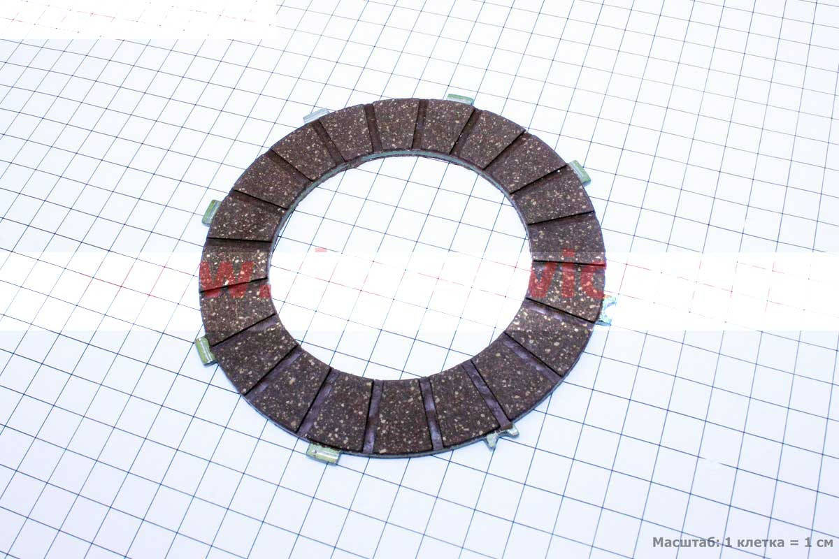 

Диски сцепления фрикционный 4,1мм на блистере к-кт 5шт 6V на мотоцикл ЯВА