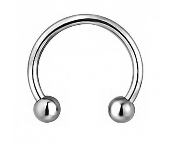 

Циркуляр-подкова с шариками метал. цвет серебро