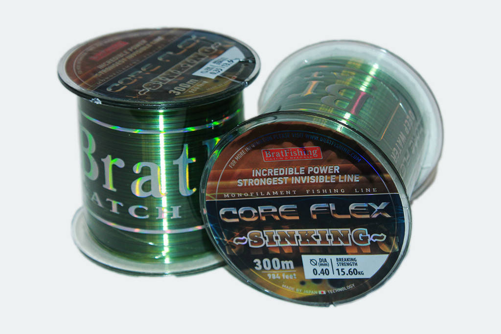 

Леска BratFishing Core Flex Sinking 300 м. (тонущая), Зелёный