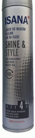 

Лак для волосся Isana 250мл Shine & Style 4