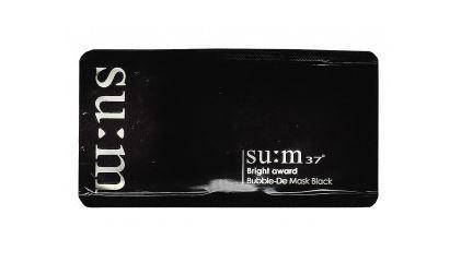 

Кислородная очищающая маска(черная)SU:M37° White Award Bubble De Mask black