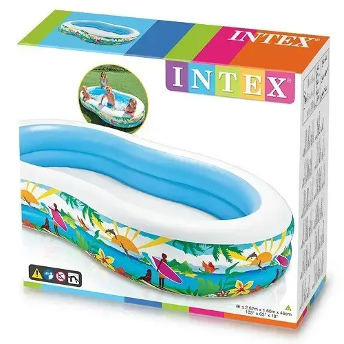 

Дитячий басейн Лагуна Intex 56490, інтекс 262Х160Х46 см