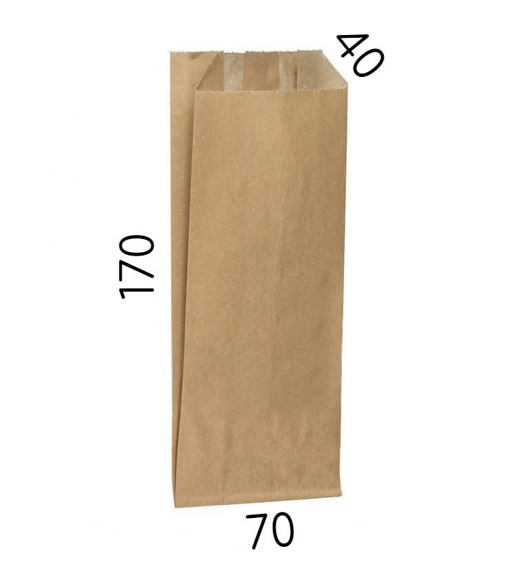 

Бумажный пакет 70*40*170, крафт (100 шт), Коричневый