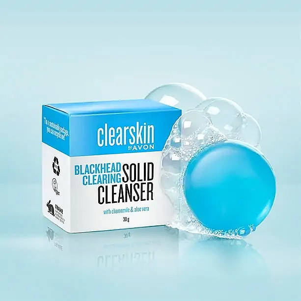 

Очищающее мыло-пилинг для лица "Против чёрных точек" Clearskin Avon 30 g