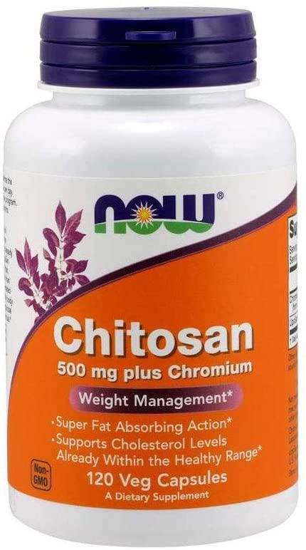 

Хитозан с хромом нау фудс Now Foods Chitosan 500mg 120 капсул