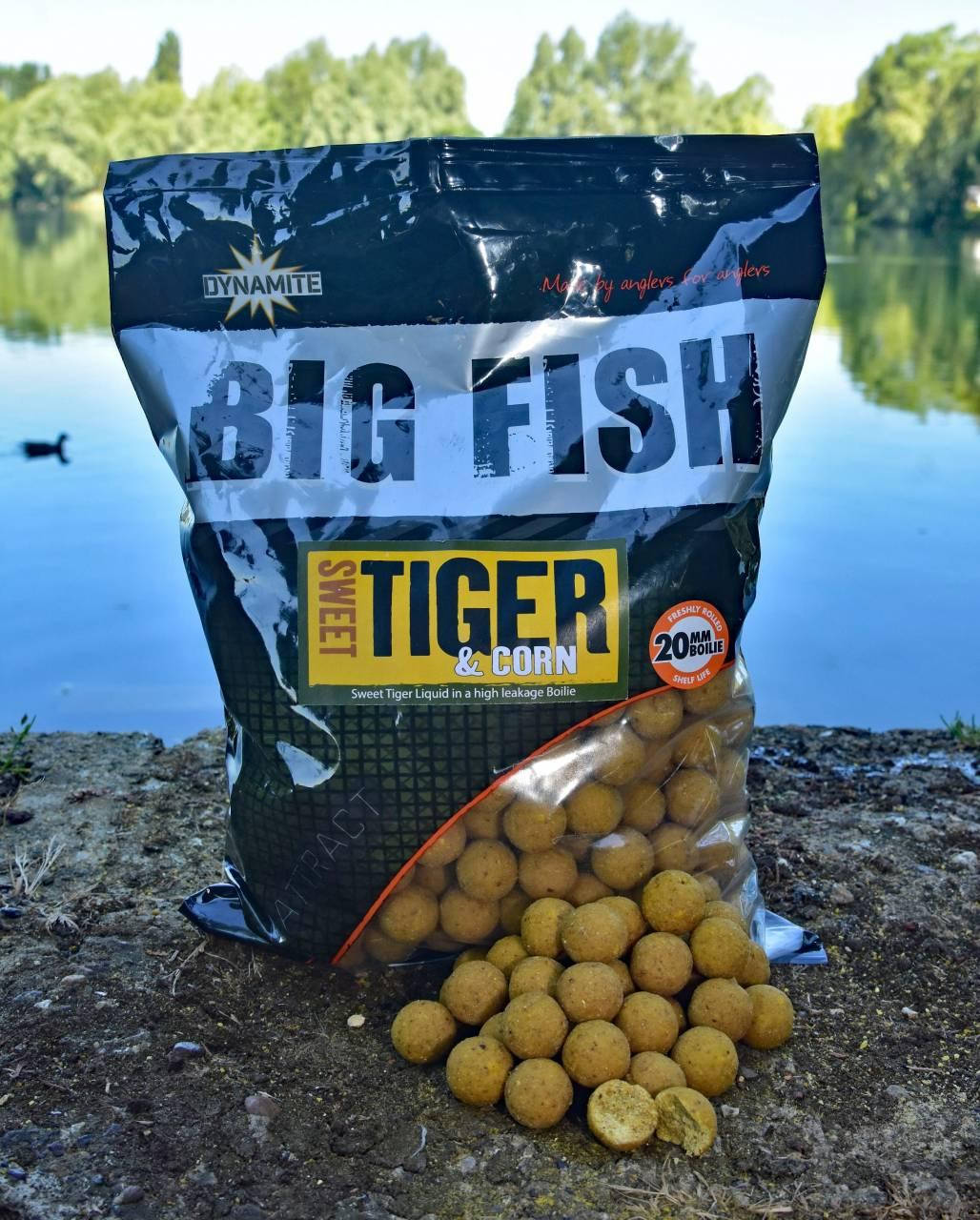 

Бойлы Dynamite Baits Sweet Tiger Corn Boilies 15 / 20mm 1,8kg & 5kg