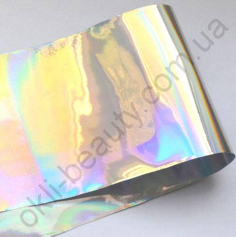 

Фольга «Битое стекло» серебро голограмма для дизайна ногтей №19, Разные цвета