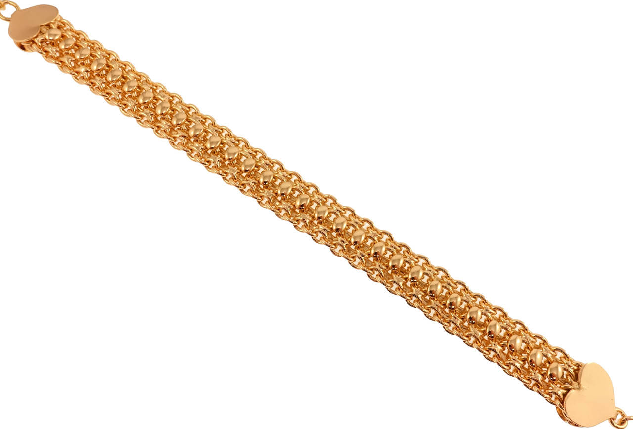 

Браслет Xuping Позолота 18K "Плетение Декоративное" длина с доп.цепочкой 20.5 - 24см х 12мм
