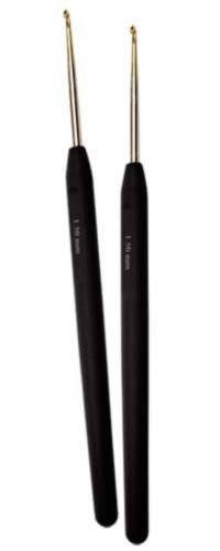 

Крючок стальной 0.50mm с черной ручкой, KnitPro, Черный