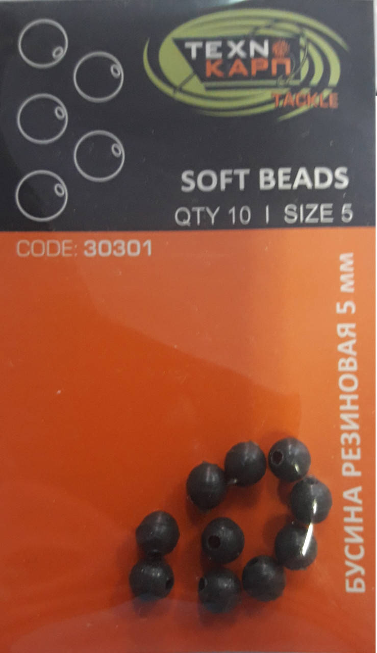 

БУСИНА РЕЗИНОВАЯ D 4.0 УП.10 ШТ. ТЕХНОКАРП