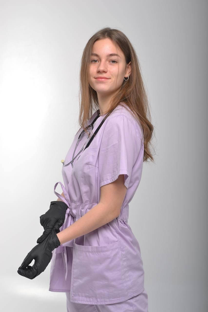 

Женский медицинский костюм в лавандовом цвете, Фиолетовый