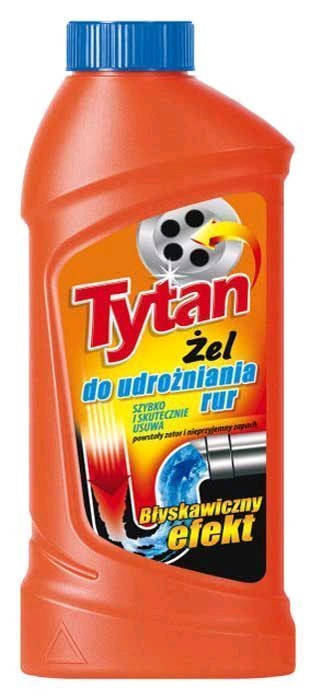 

Гель для чистки канализационных труб Tytan 500 мл