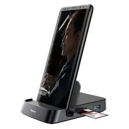 

GN16A Док-станцыя BASEUS Mate Docking Type-C station 7in1 Hub адаптер CAHUB-AT01 зарядное устройство