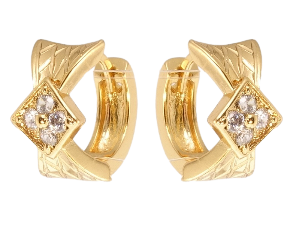 

Серьги Xuping Позолота 18K колечки "Декоративный бант"