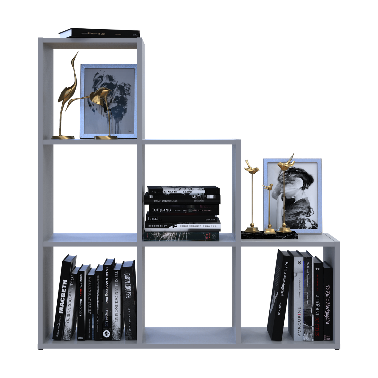 Стелаж Doros Степ 3х3 Сірий відкритий 102.6х28.8х106.1 (41516178) 3