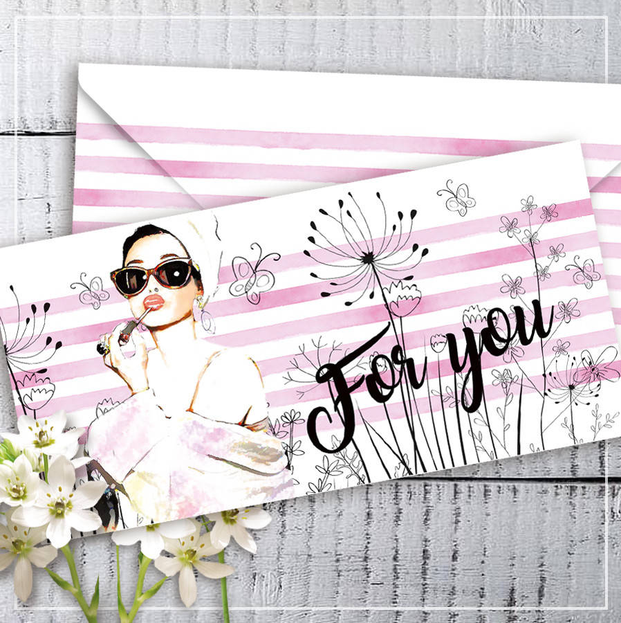 

Конверт для денег "For you"