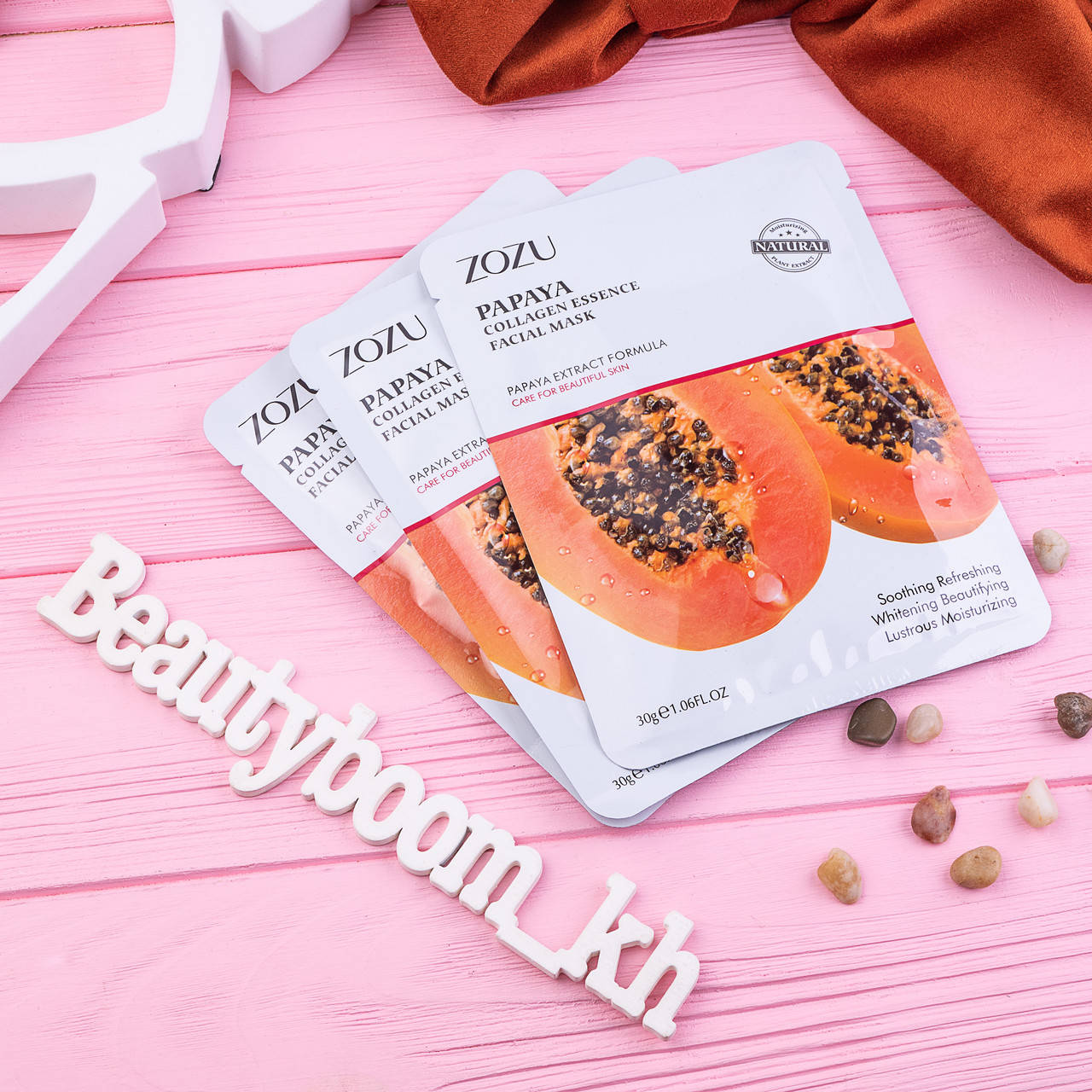 

Тканевая маска для проблемной кожи c экстрактом папайи