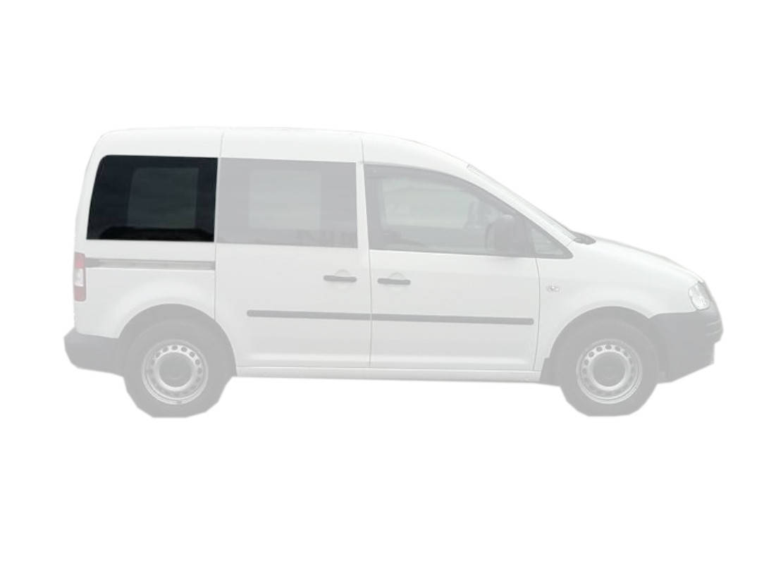 

Боковое стекло VW Caddy (04-) Заднее салонное Правое (Фольксваген Кадди), Зелёный