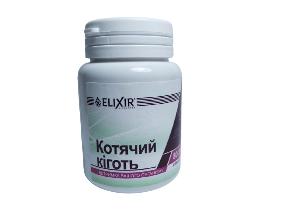 

Кошачий коготь защита от вирусов и бактерий 80 таблеток Эликсир
