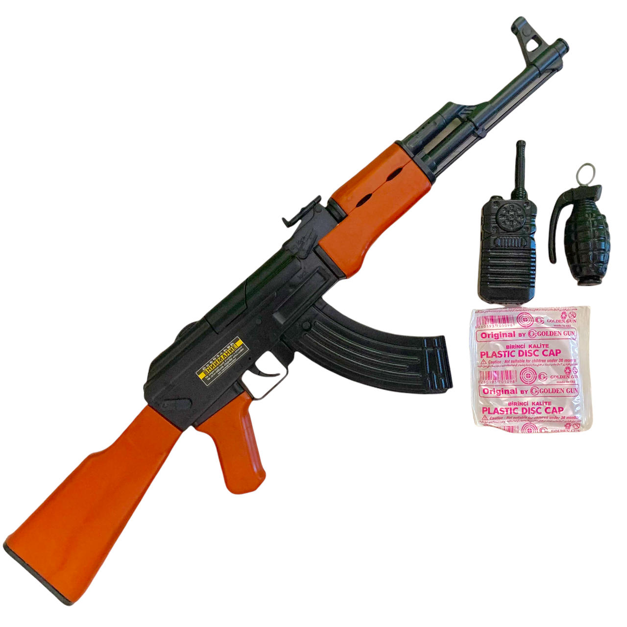 

Игрушечный автомат "АК-47" с пистонами и аксессуарами 251, Бежевый