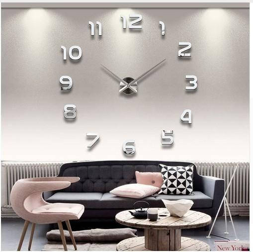 

Большие настенные 3Д часы Original 3D DIY Clock 50-90 см Арабские цифр