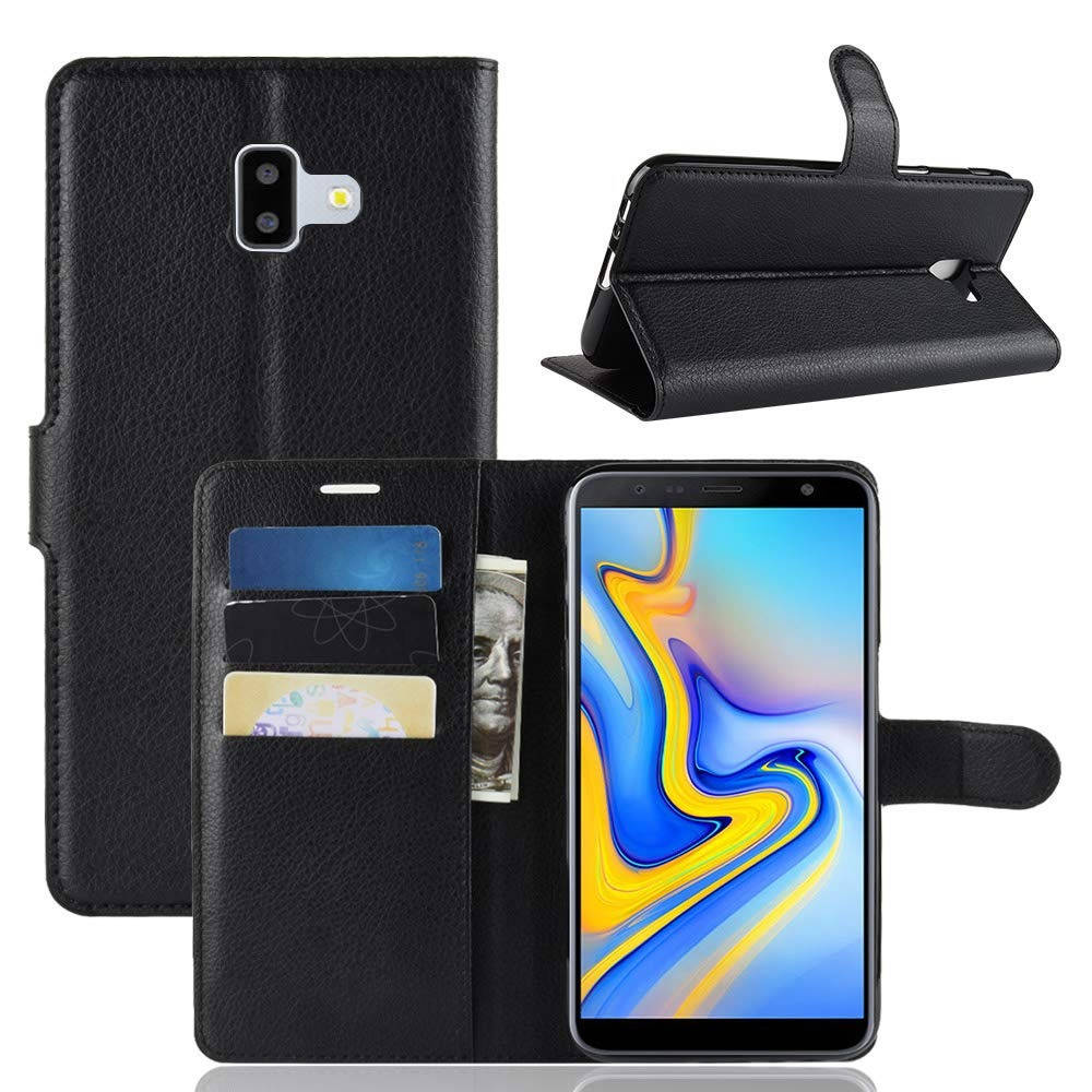 

Чехол-книжка Litchie Wallet для Samsung J610 Galaxy J6 Plus Черный