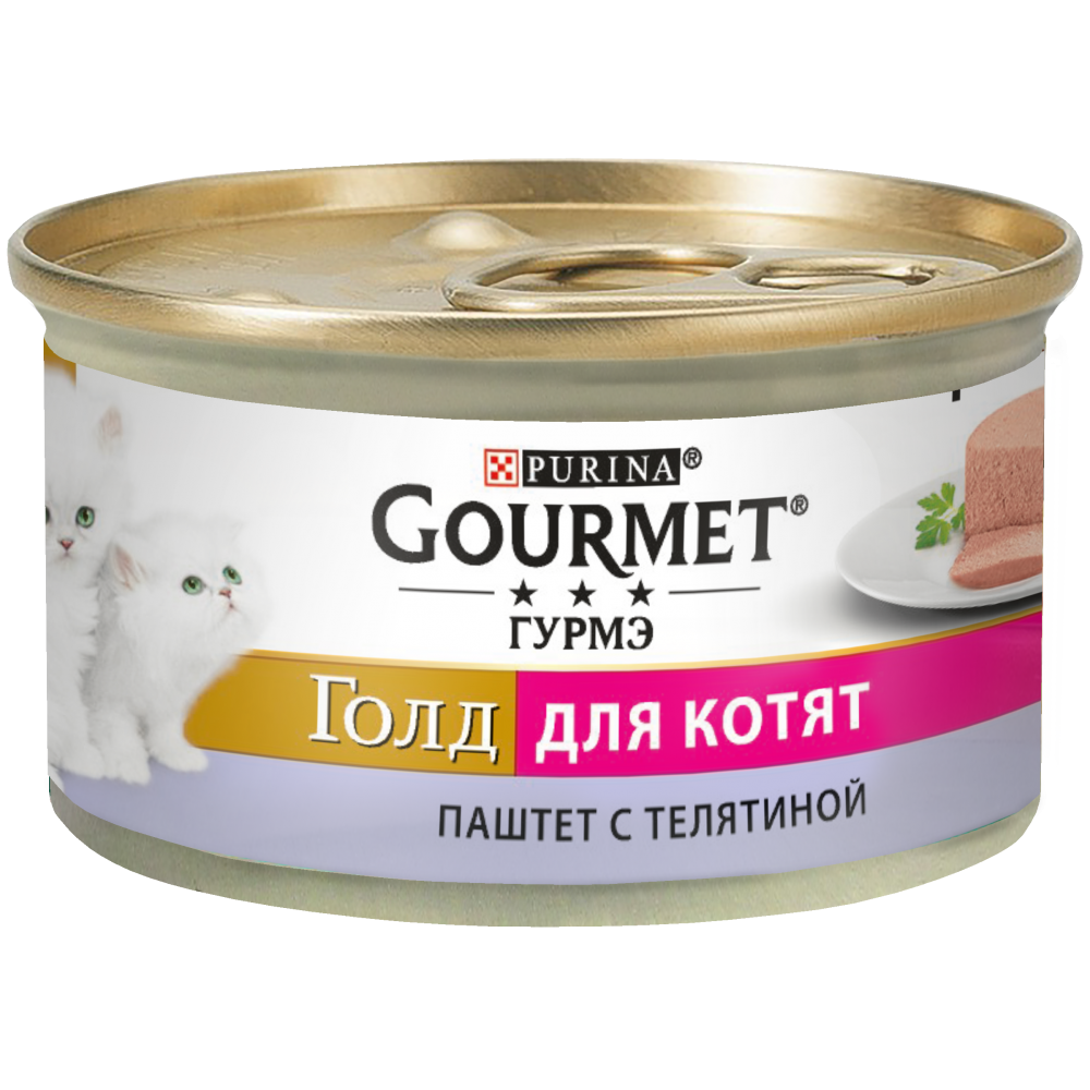 

Консерви Purina Gourmet Gold Паштет для кошенят з телятиною 85 г
