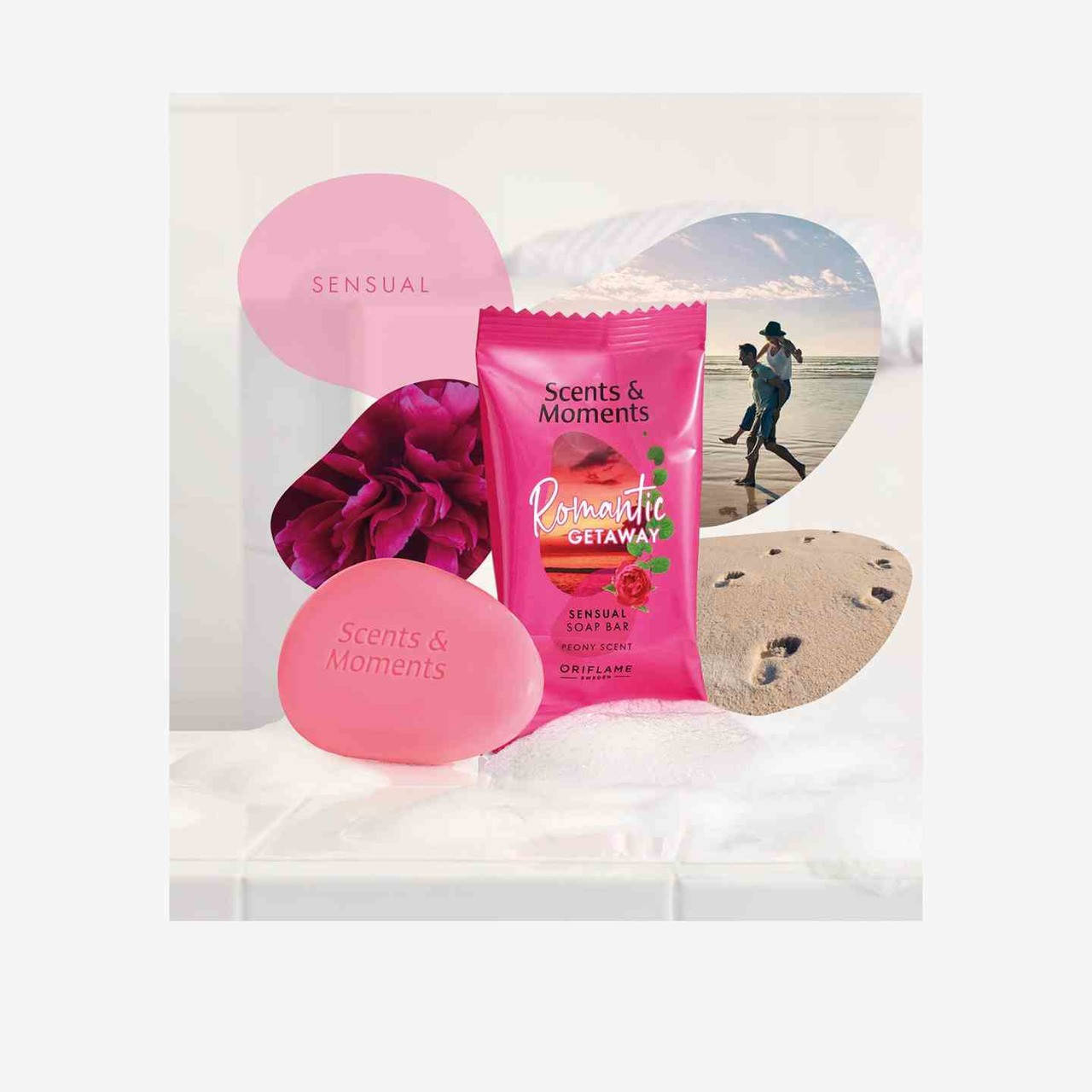 

Чувственноее мыло с пионом Scents & Moments