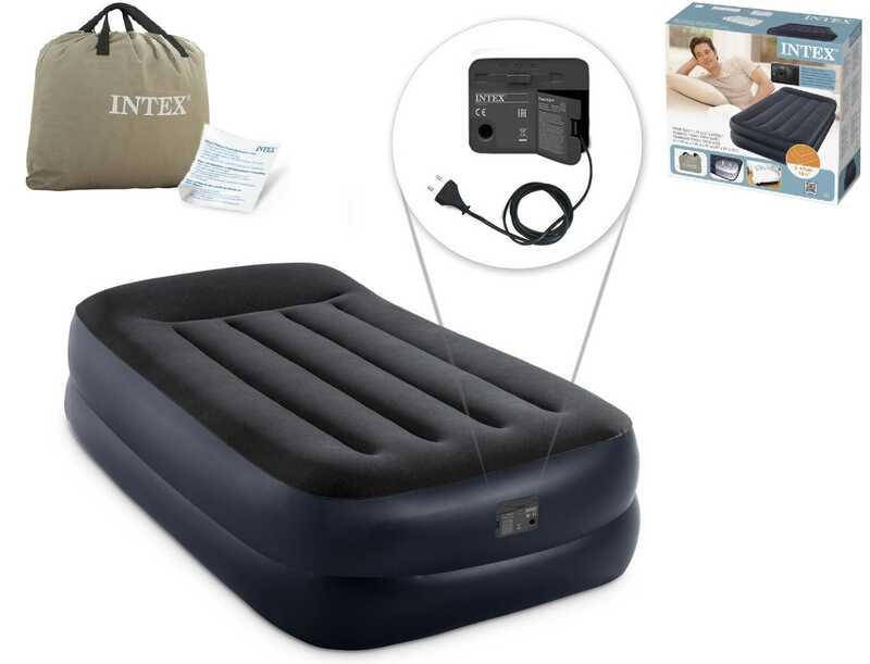 

Intex Матрас велюр 64122 NP (3) с подголовником, 99X191X42см