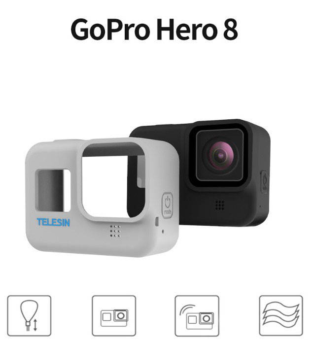 

Чехол Telesin для GoPro HERO8 Black с страховочным ремешком, Черный