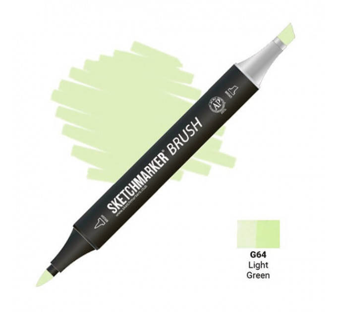 

Скетчмаркер SKETCHMARKER BRUSH Light Green (Светло зеленый) SMB-G064