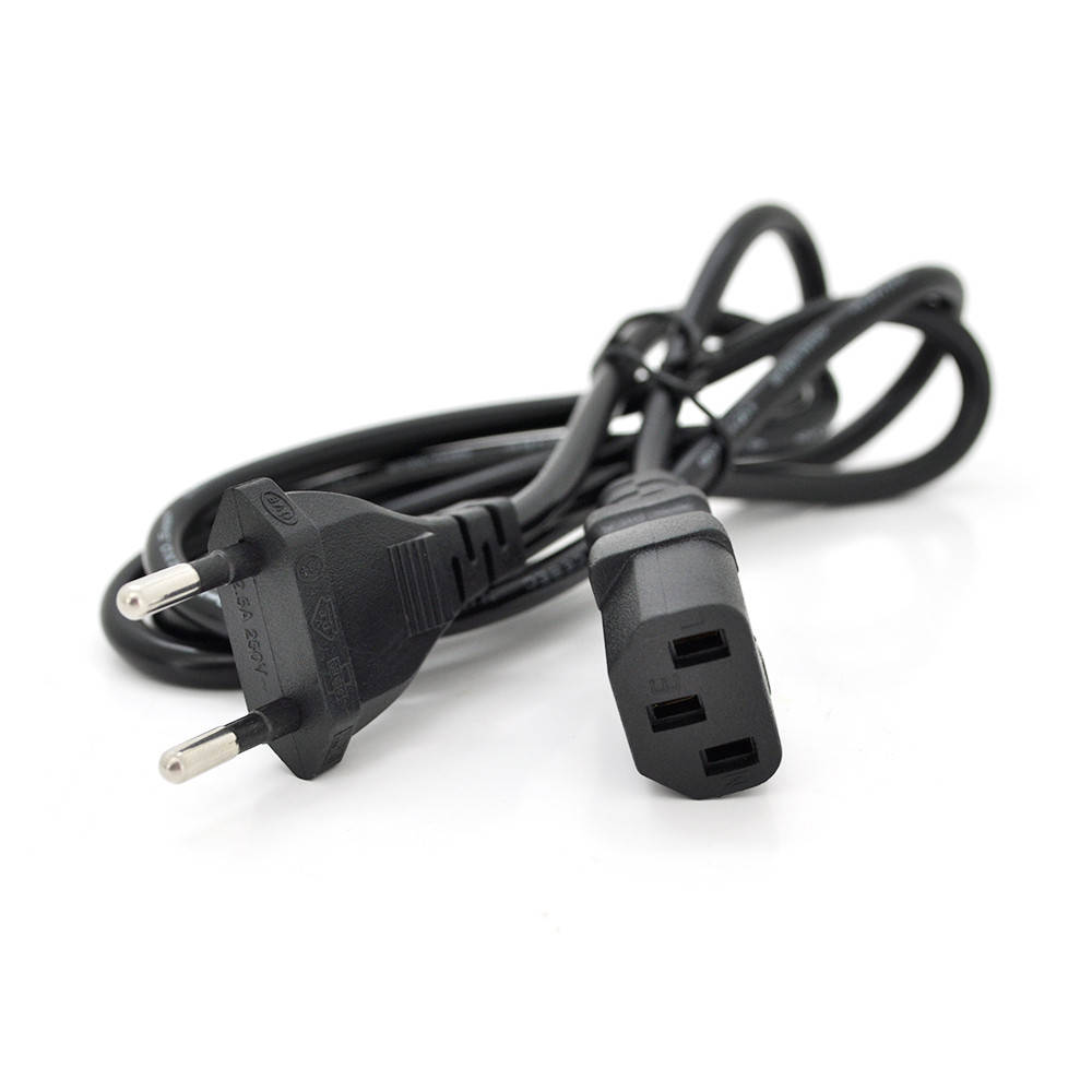 

Кабель живлення Schuko PC-186 CEE7 / 16-C13, 1.2M, 0.5mm OEM (євровилка) без заземлення
