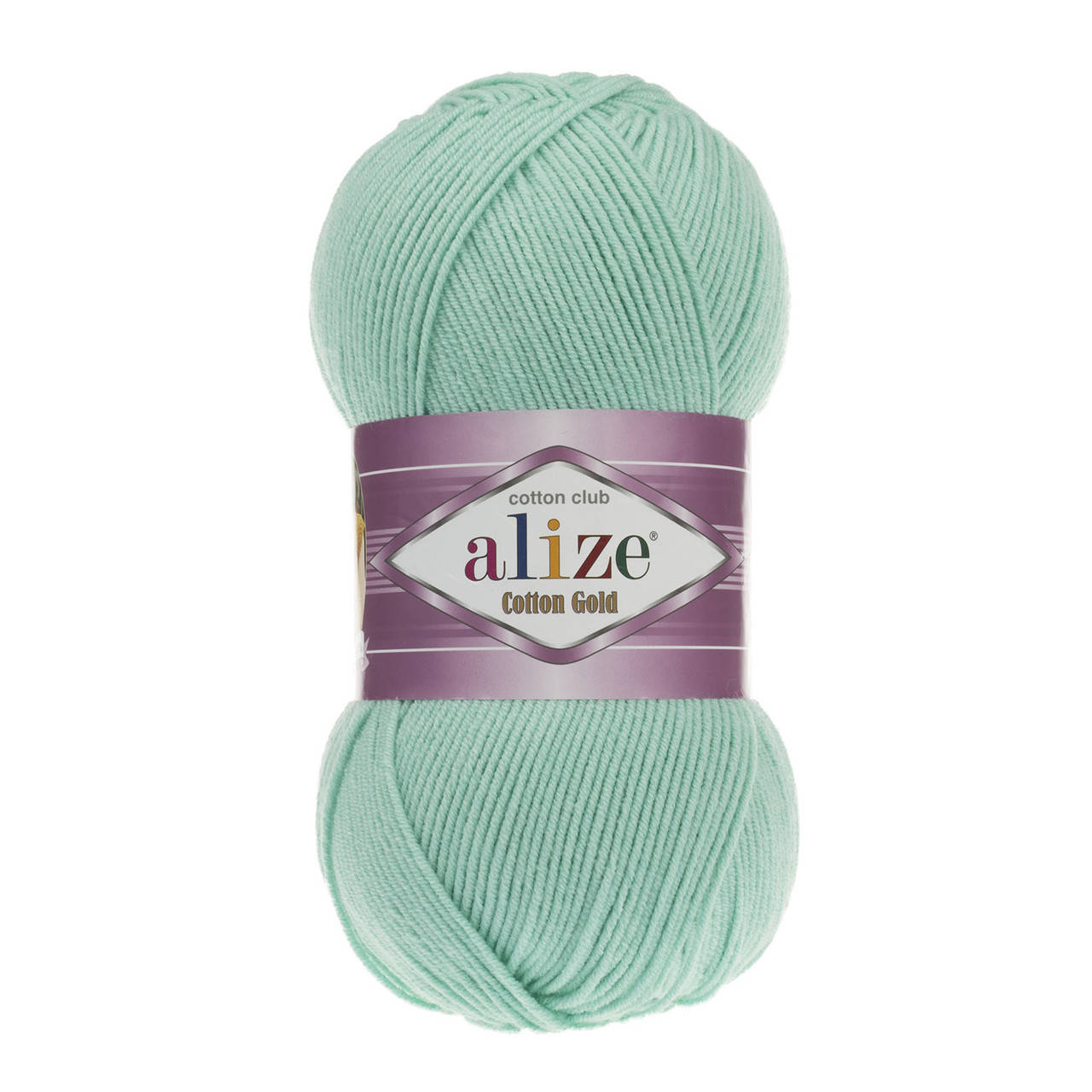 

Пряжа Alize Cotton Gold 15 водяная зелень (Ализе Коттон Голд) хлопок акрил