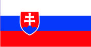

Флажок Словакии. Атлас, 13х25, Двухсторонняя