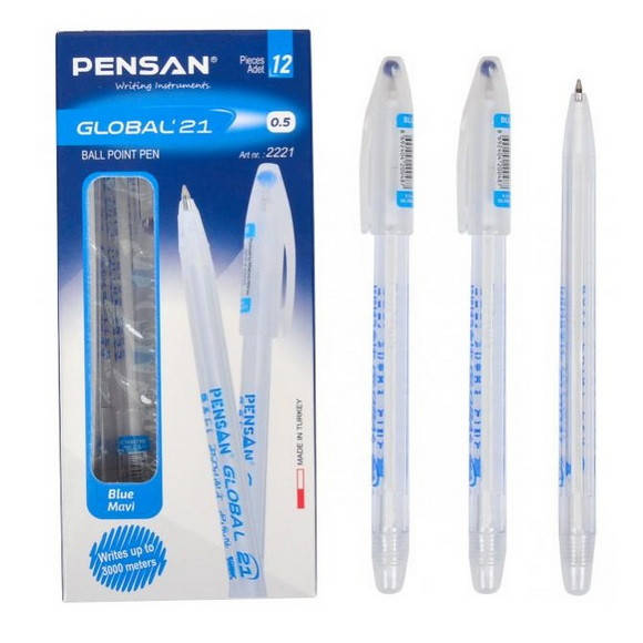 

Ручка шариковая масляная "PENSAN" серии "Global 21", синяя