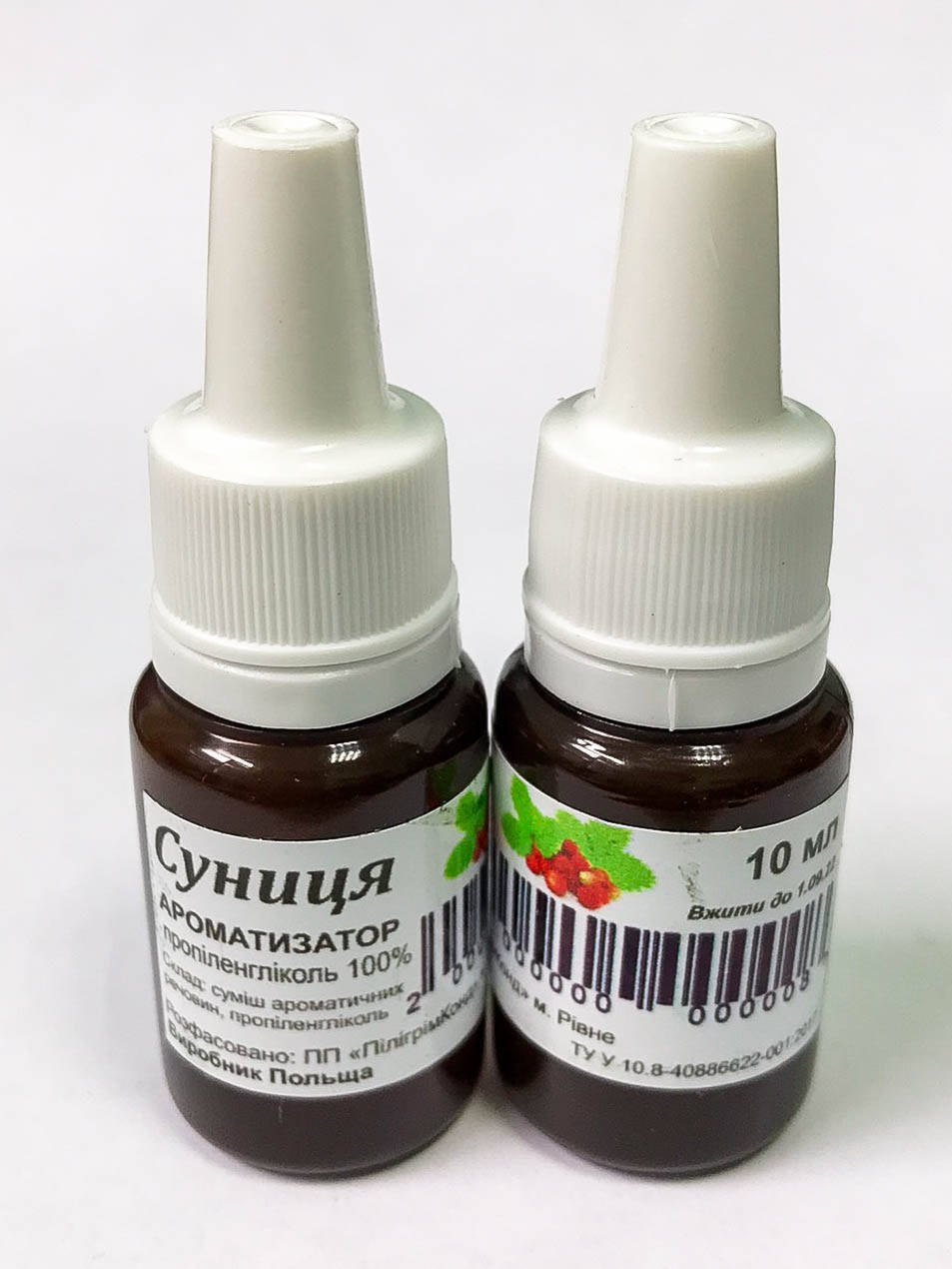 

Ароматизатор харчовий Суниця 10мл \ Ароматизатор пищевой Земляника 10мл